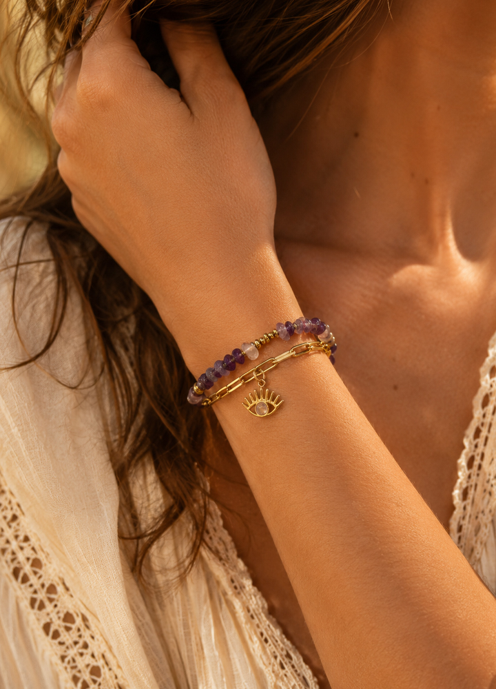Bracelet Horus doré