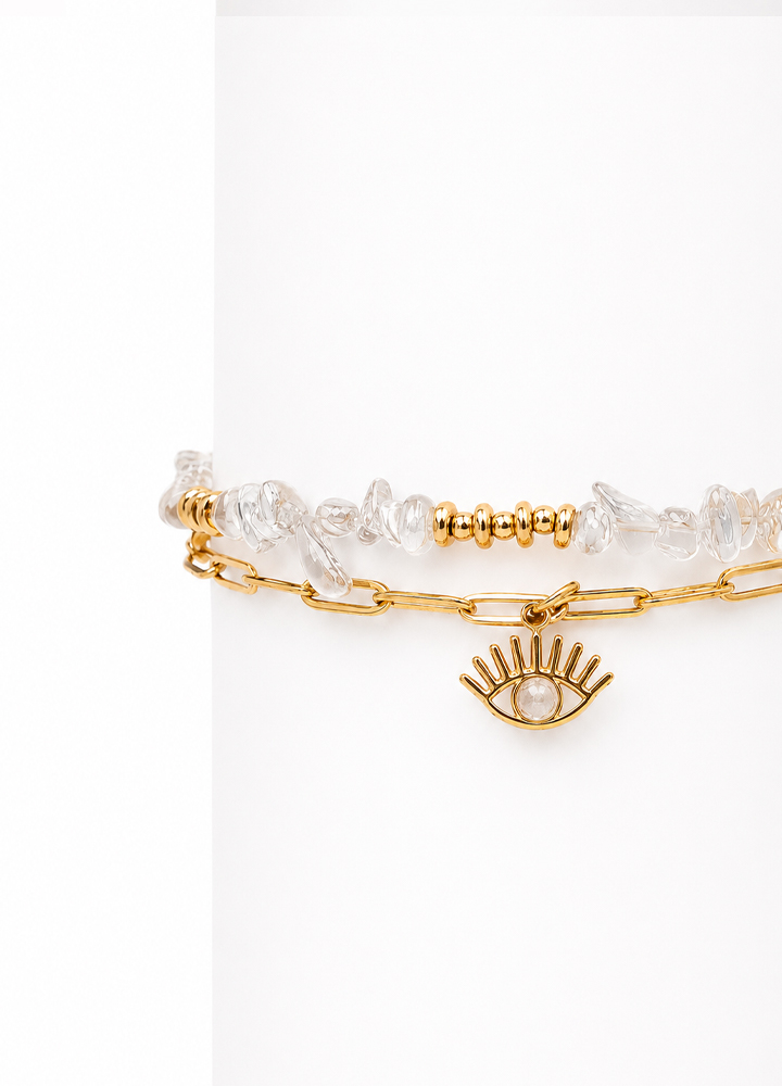 Bracelet Horus doré