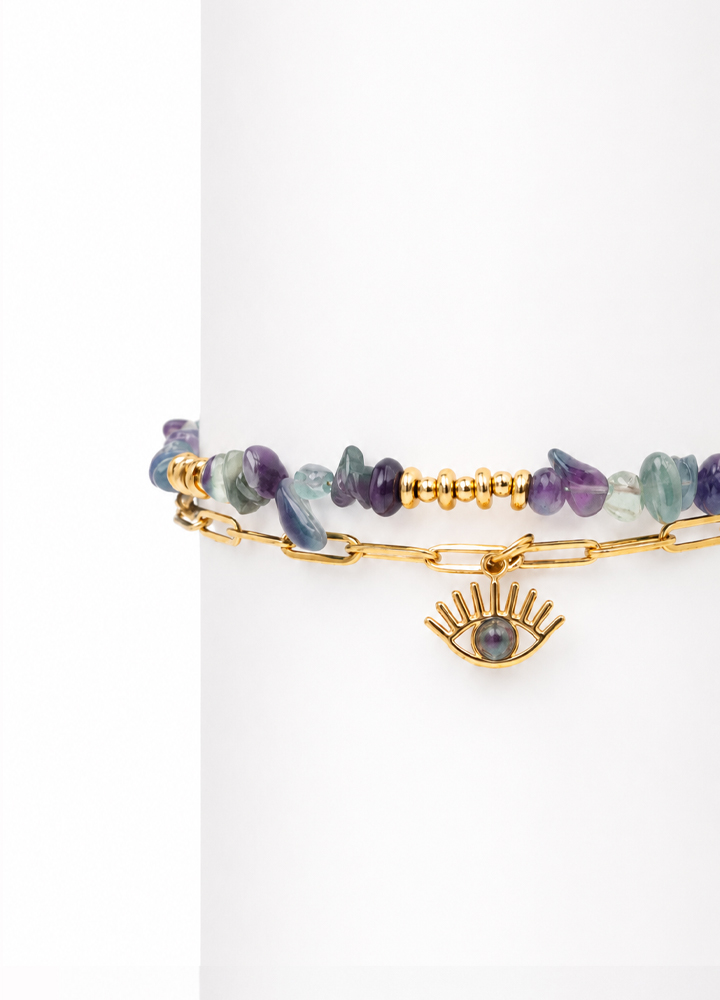 Bracelet Horus doré