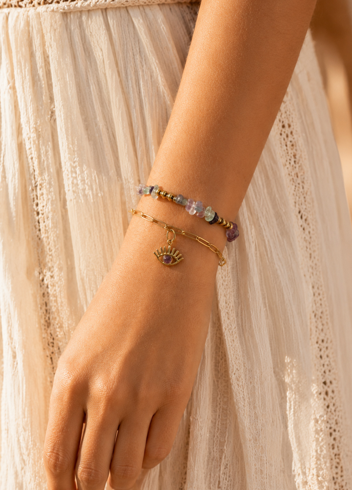 Bracelet Horus doré
