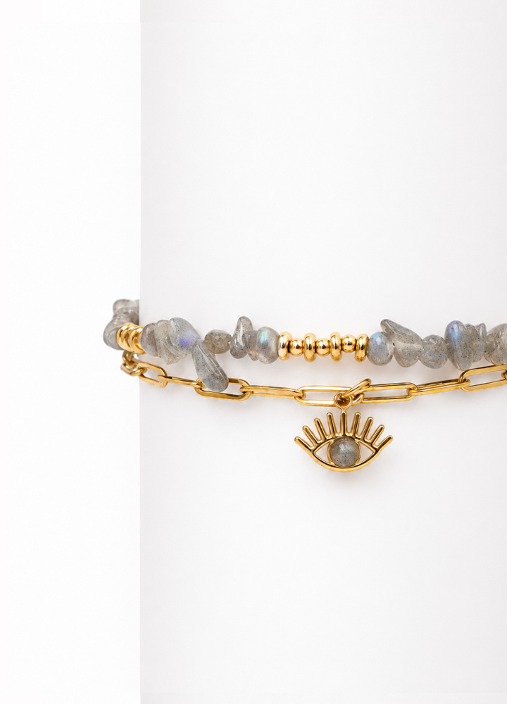 Bracelet Horus doré