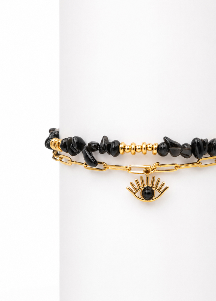 Bracelet Horus doré