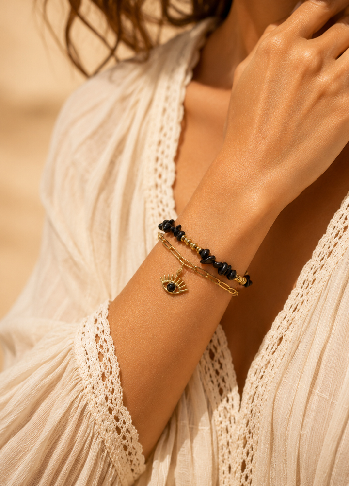 Bracelet Horus doré
