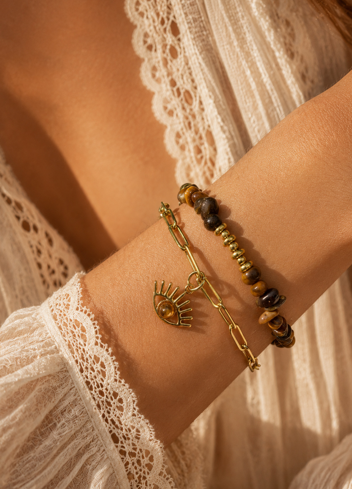 Bracelet Horus doré