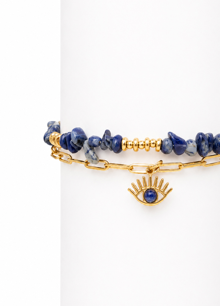 Bracelet Horus doré