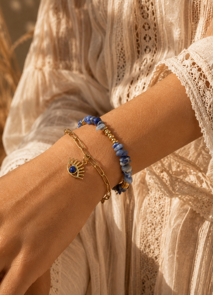 Bracelet Horus doré
