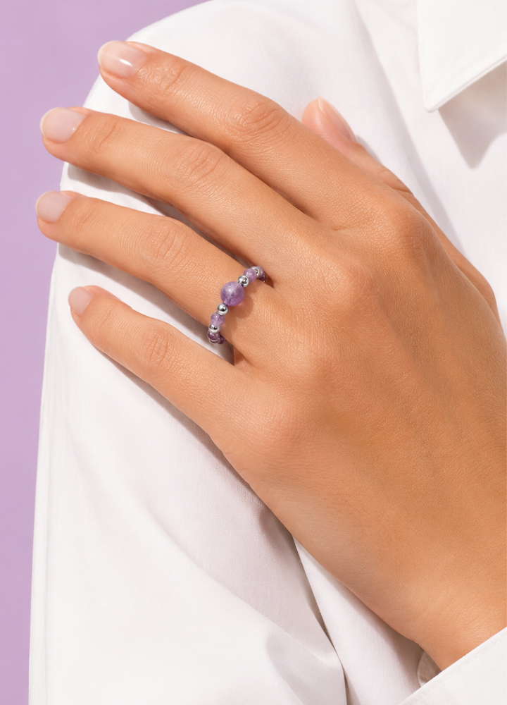 Bague Ondine argentée