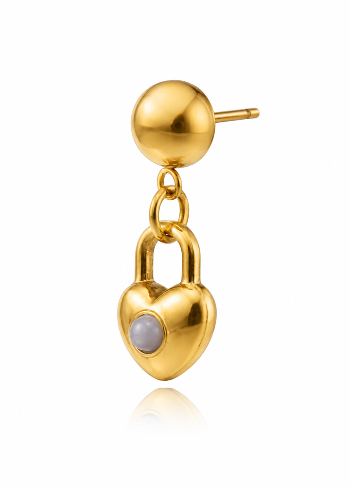 Boucle d'oreille Éterna dorée