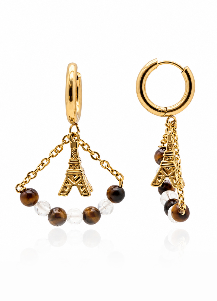 Boucle d'oreille Lumière dorée