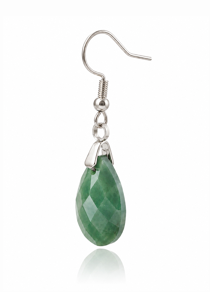 Boucle d'oreille Lyor argentée