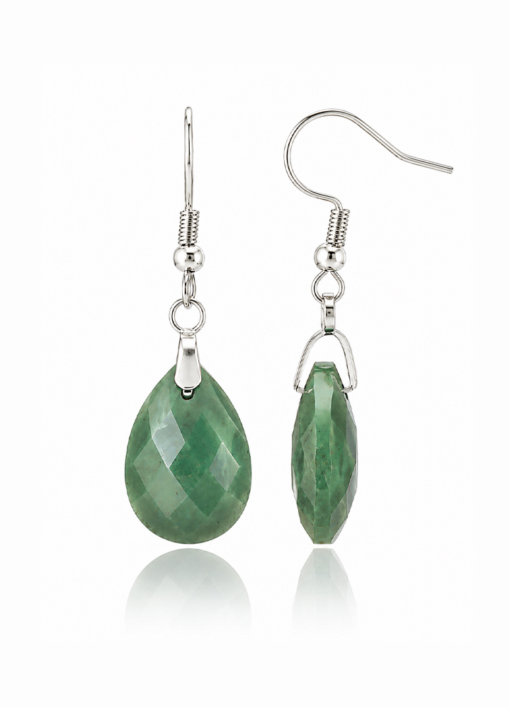 Boucle d'oreille Lyor argentée