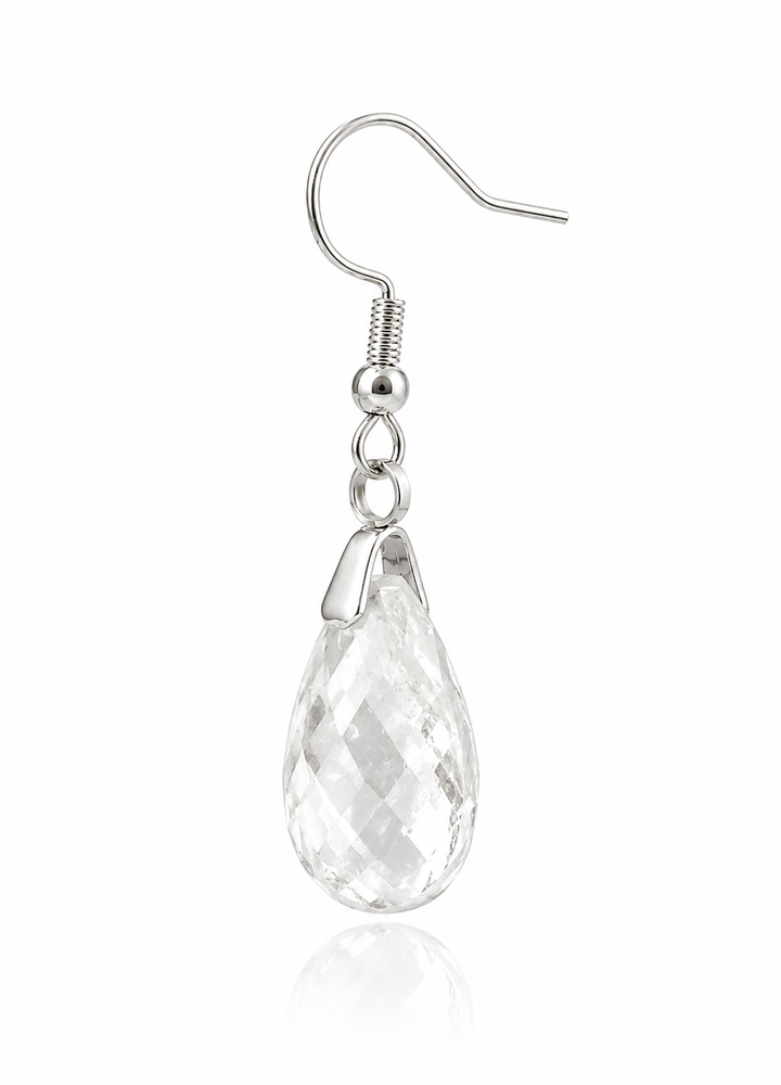 Boucle d'oreille Lyor argentée