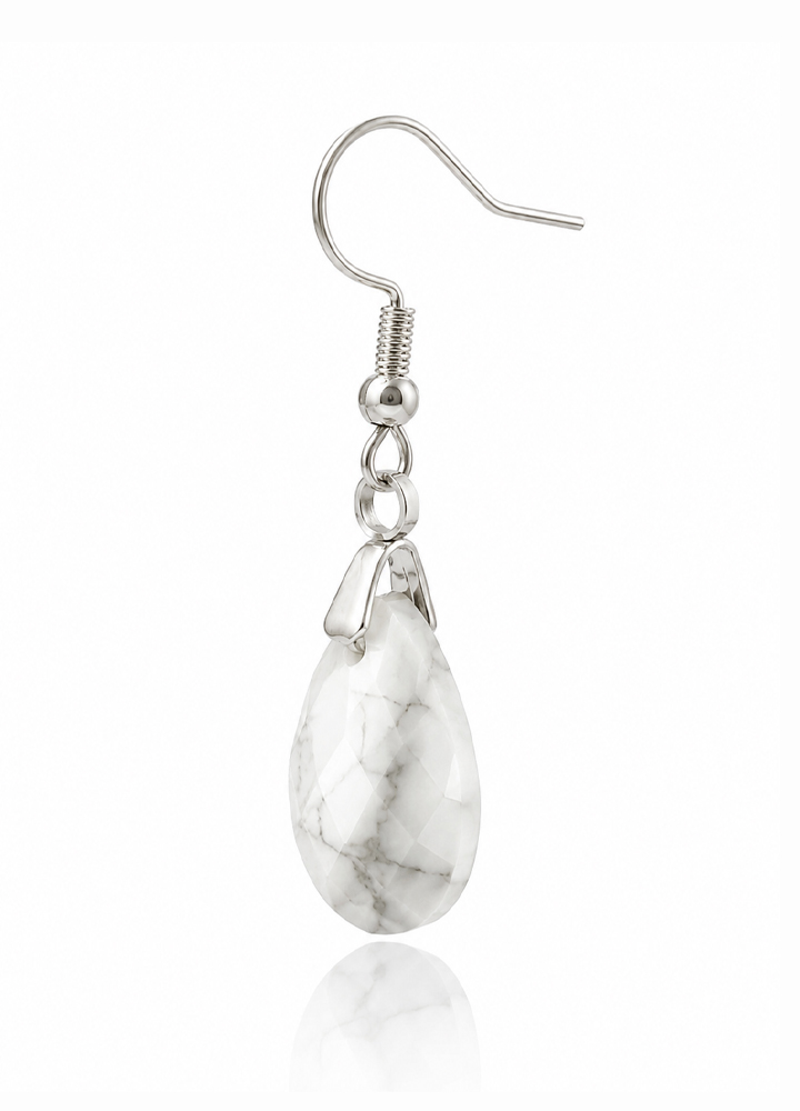 Boucle d'oreille Lyor argentée