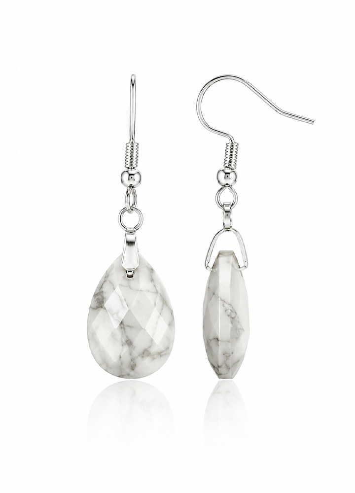 Boucle d'oreille Lyor argentée