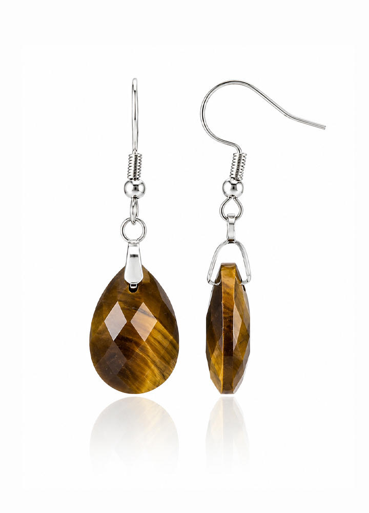Boucle d'oreille Lyor argentée