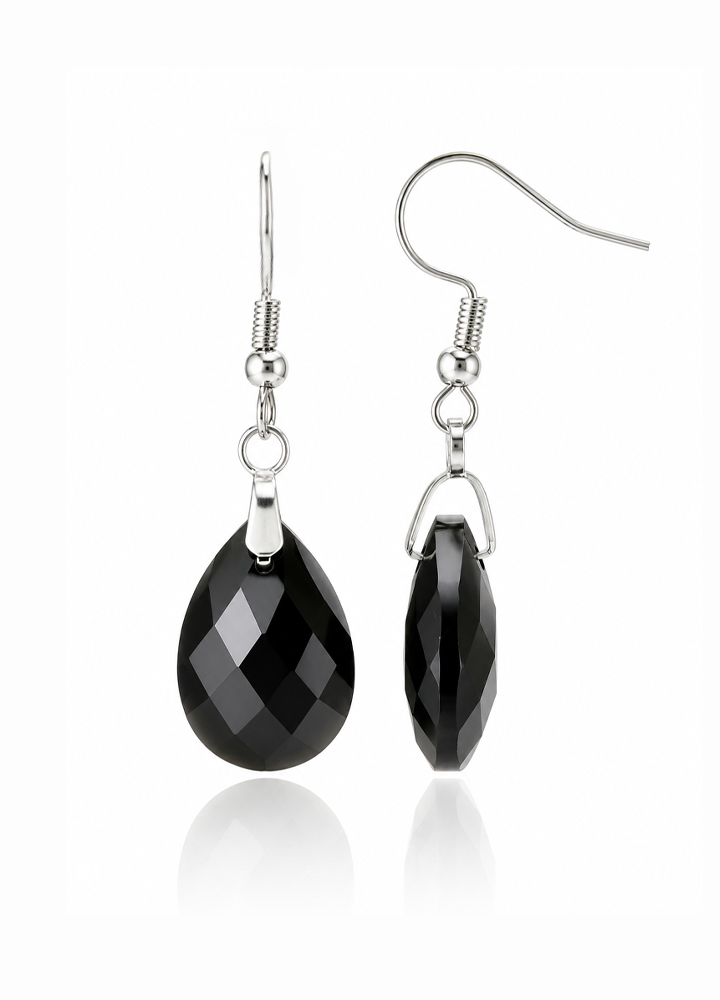 Boucle d'oreille Lyor argentée