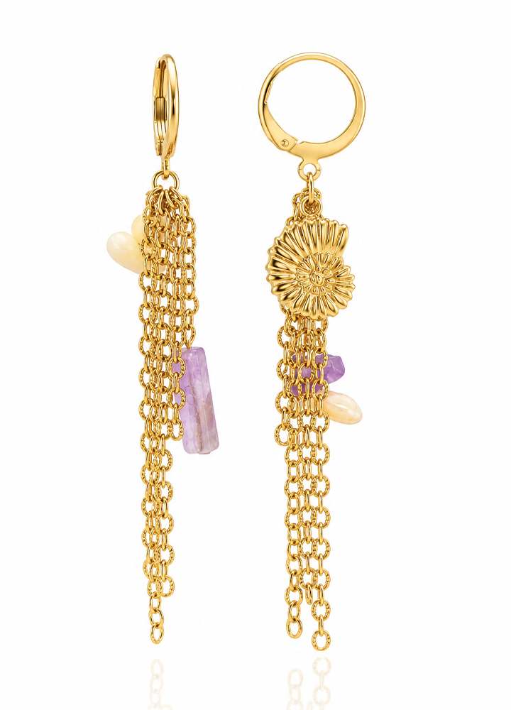 Boucle d'oreille Nausicaa doré