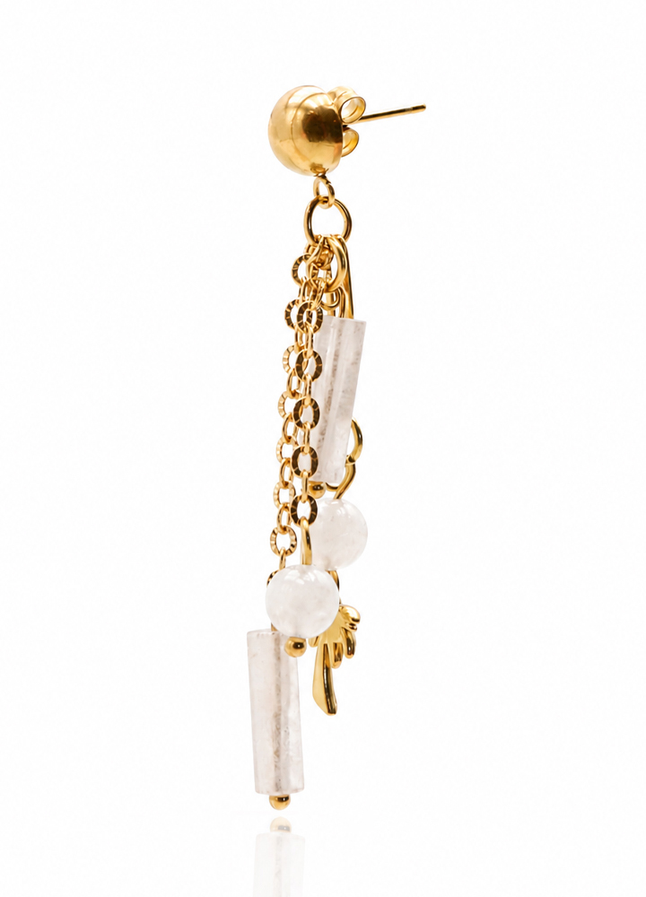 Boucle d'oreille Ondéa dorée