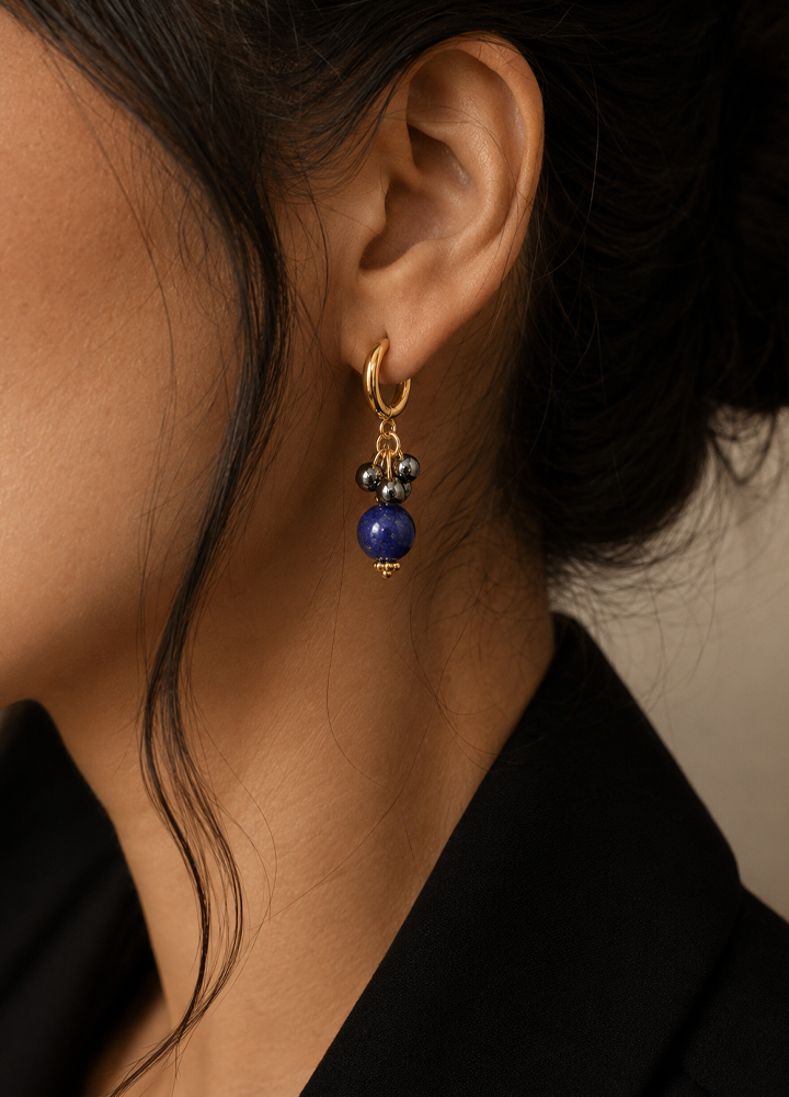 Boucle d'oreille Ornel dorée