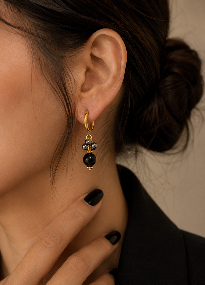 Boucle d'oreille Ornel dorée