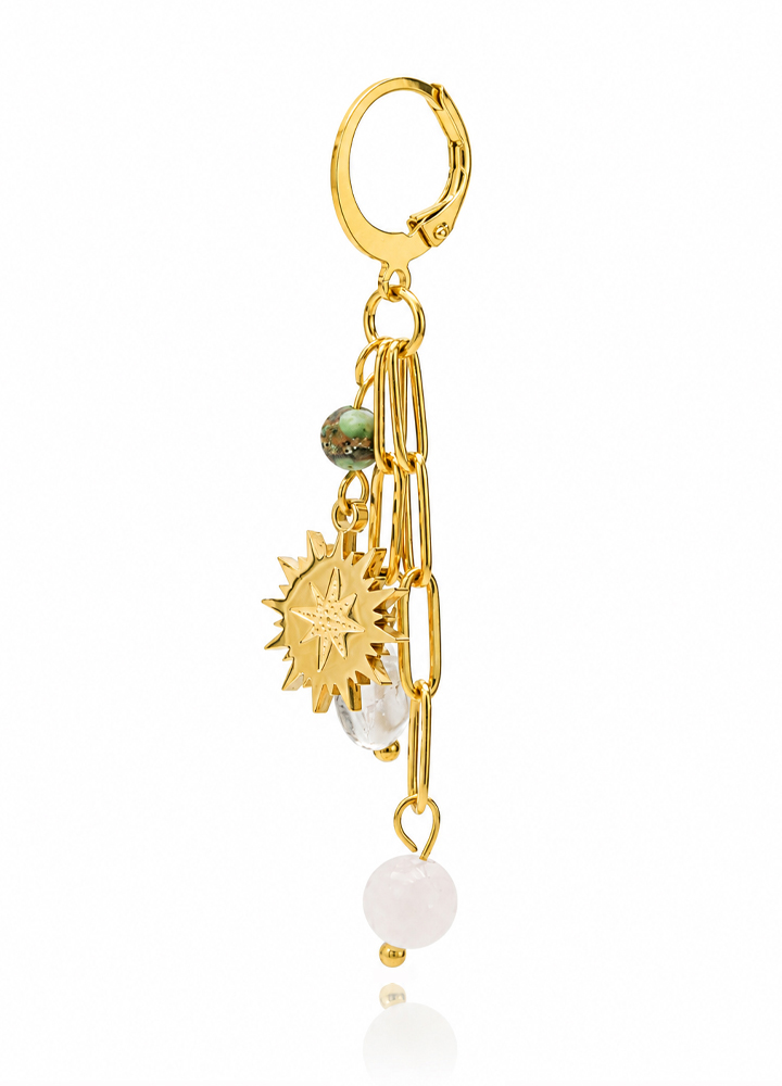 Boucle d'oreille Soléane dorée