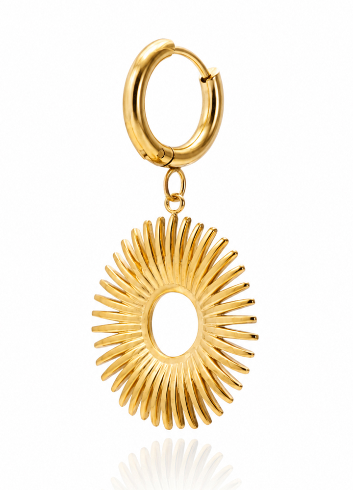 Boucle d'oreille Soli dorée