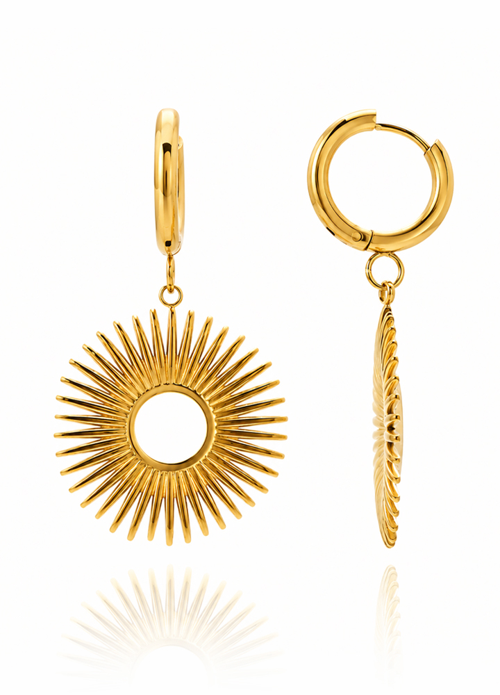 Boucle d'oreille Soli dorée