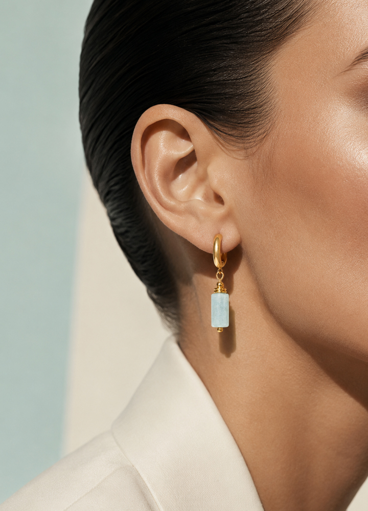 Boucle d'oreille Cléa dorée