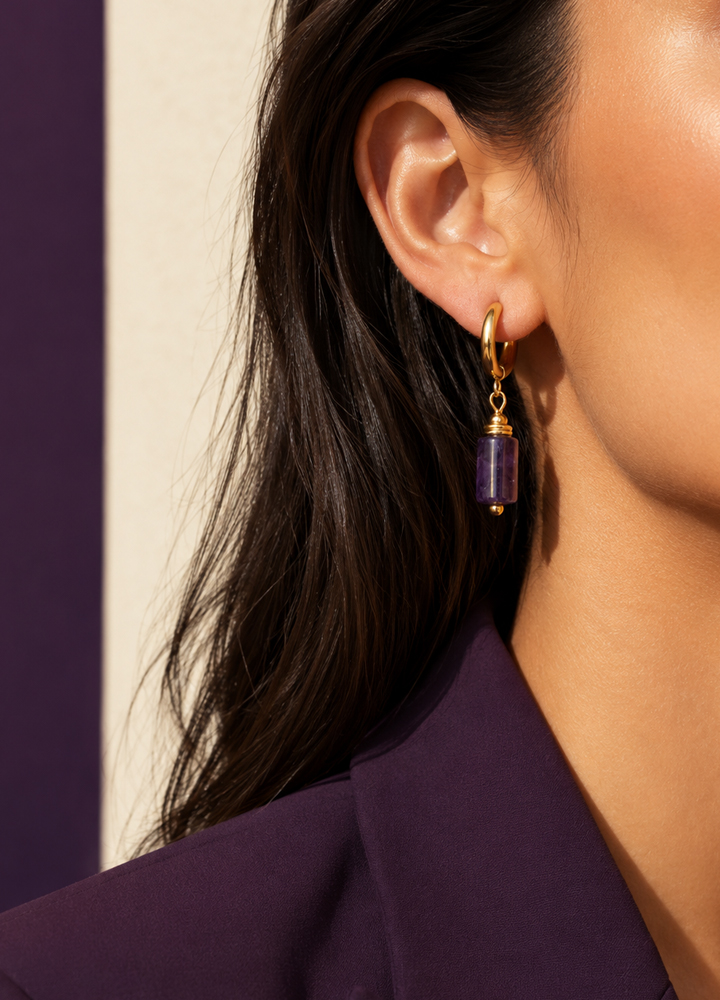 Boucle d'oreille Cléa dorée