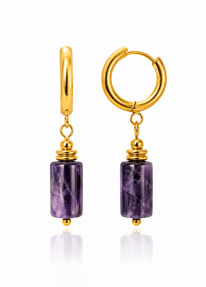 Boucle d'oreille Cléa dorée