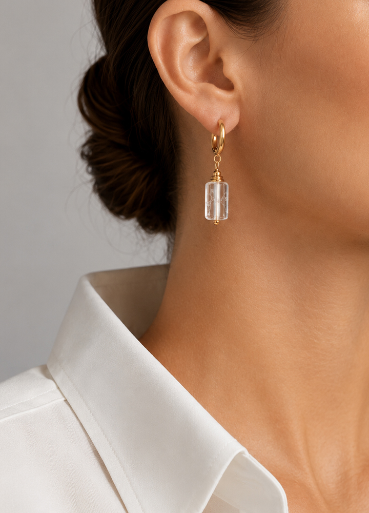 Boucle d'oreille Cléa dorée
