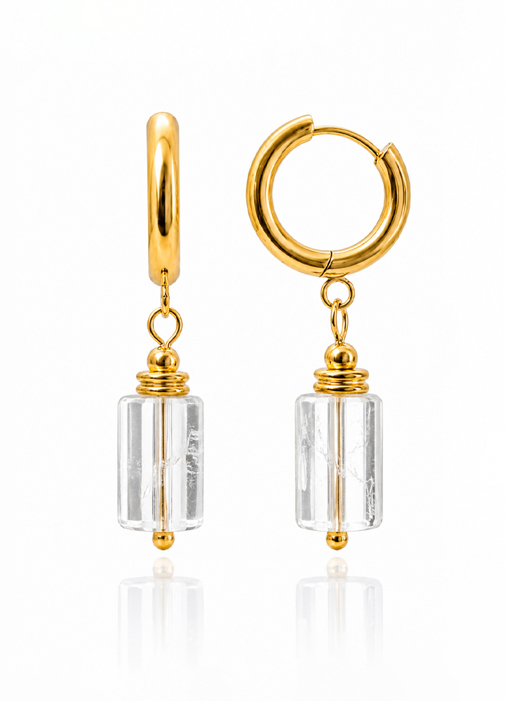 Boucle d'oreille Cléa dorée