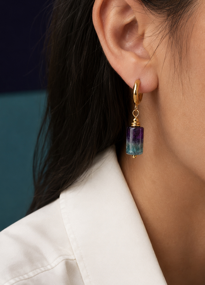 Boucle d'oreille Cléa dorée