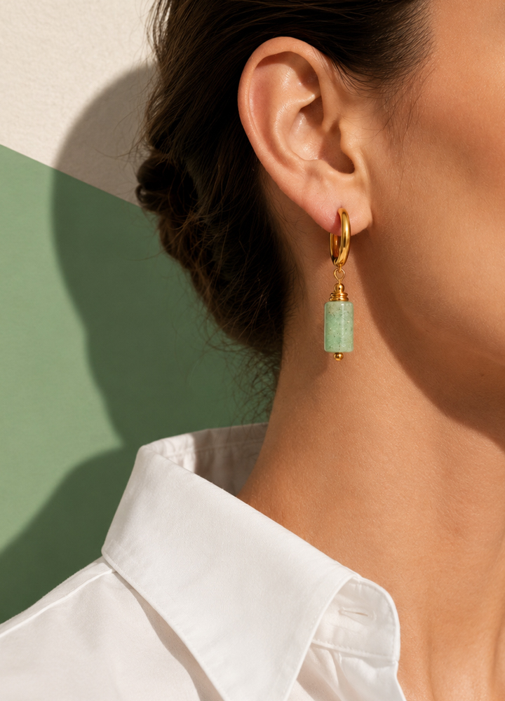 Boucle d'oreille Cléa dorée