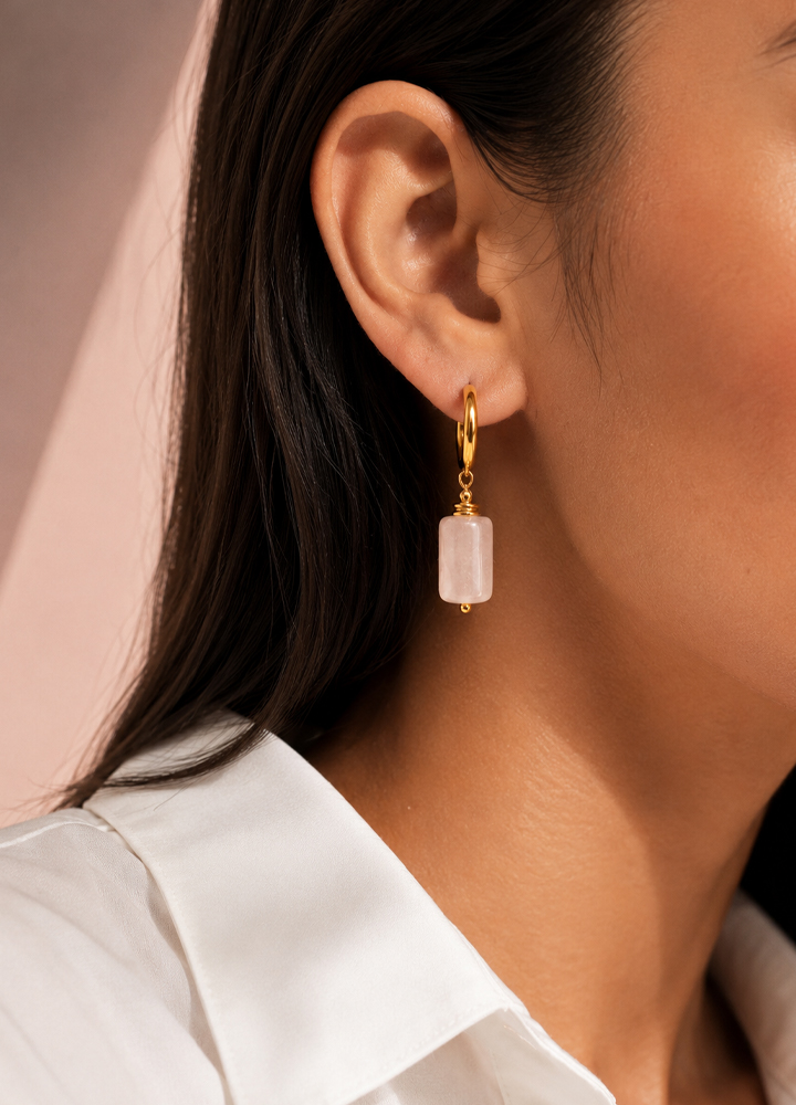 Boucle d'oreille Cléa dorée