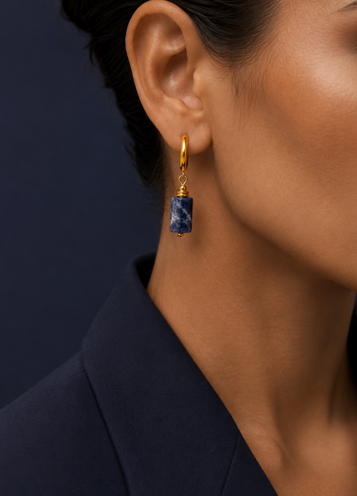 Boucle d'oreille Cléa dorée