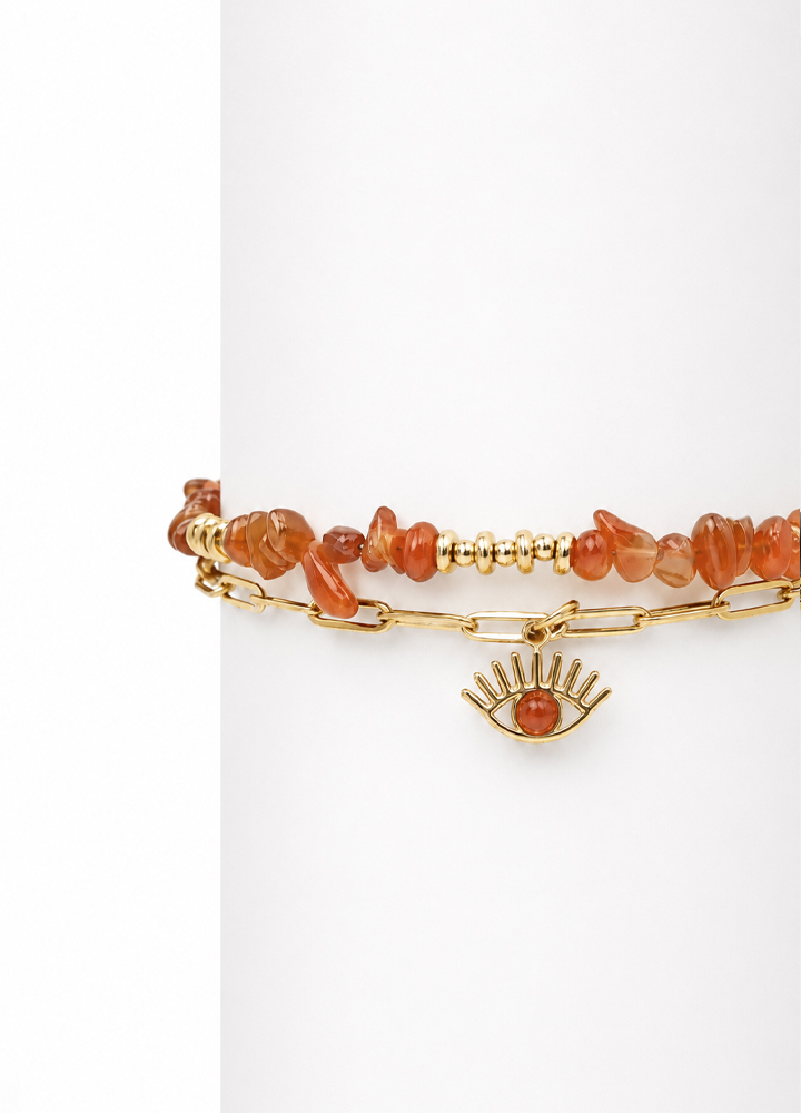 Bracelet Horus doré