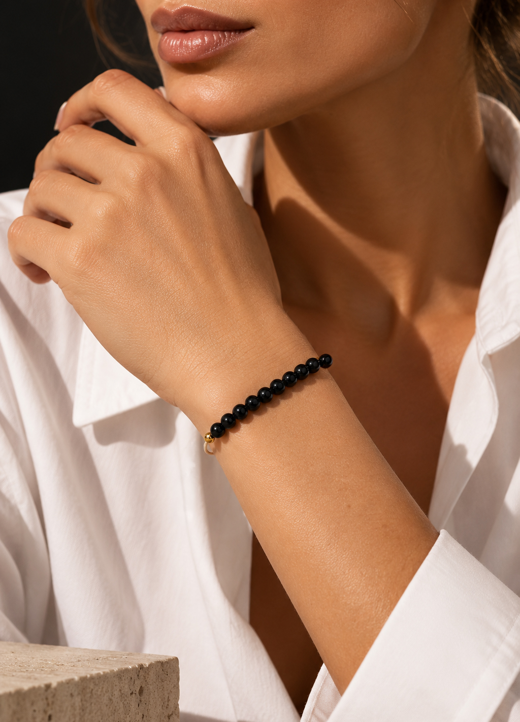 Bracelet Naëlys doré 06mm