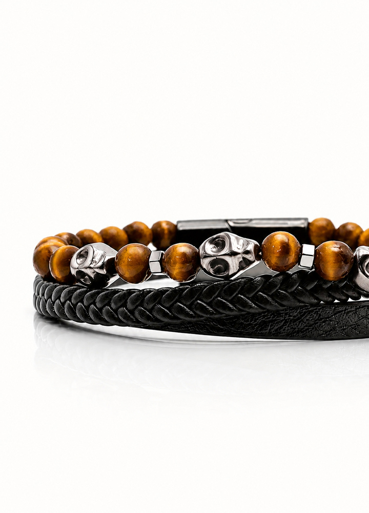 Bracelet Noxis cuir noir