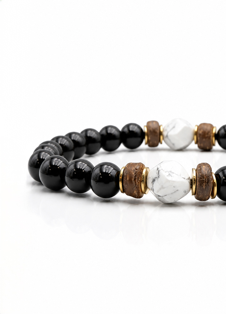 Bracelet Ring doré bois