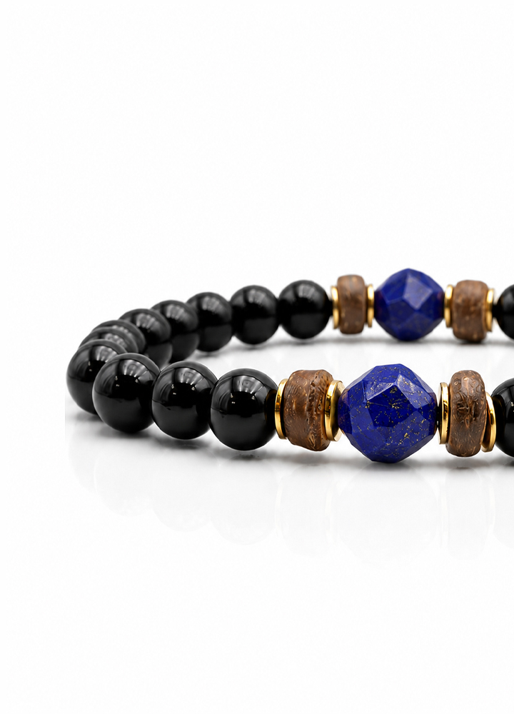 Bracelet Ring doré bois