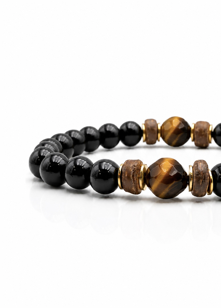 Bracelet Ring doré bois