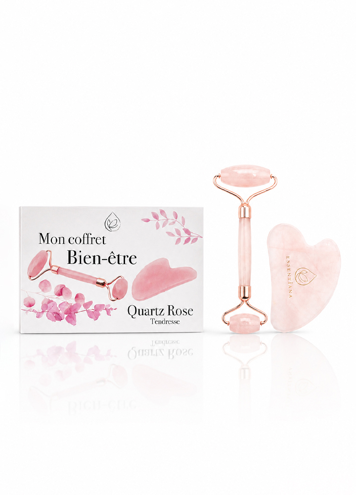 Mon coffret rouleau de massage et gua sha