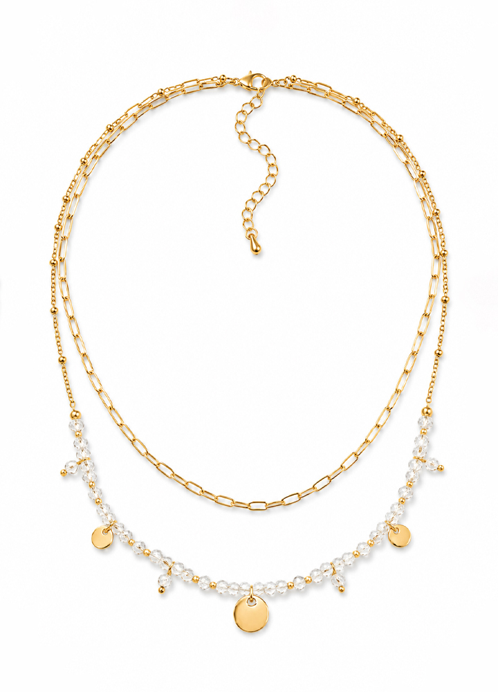 Collier Iris doré