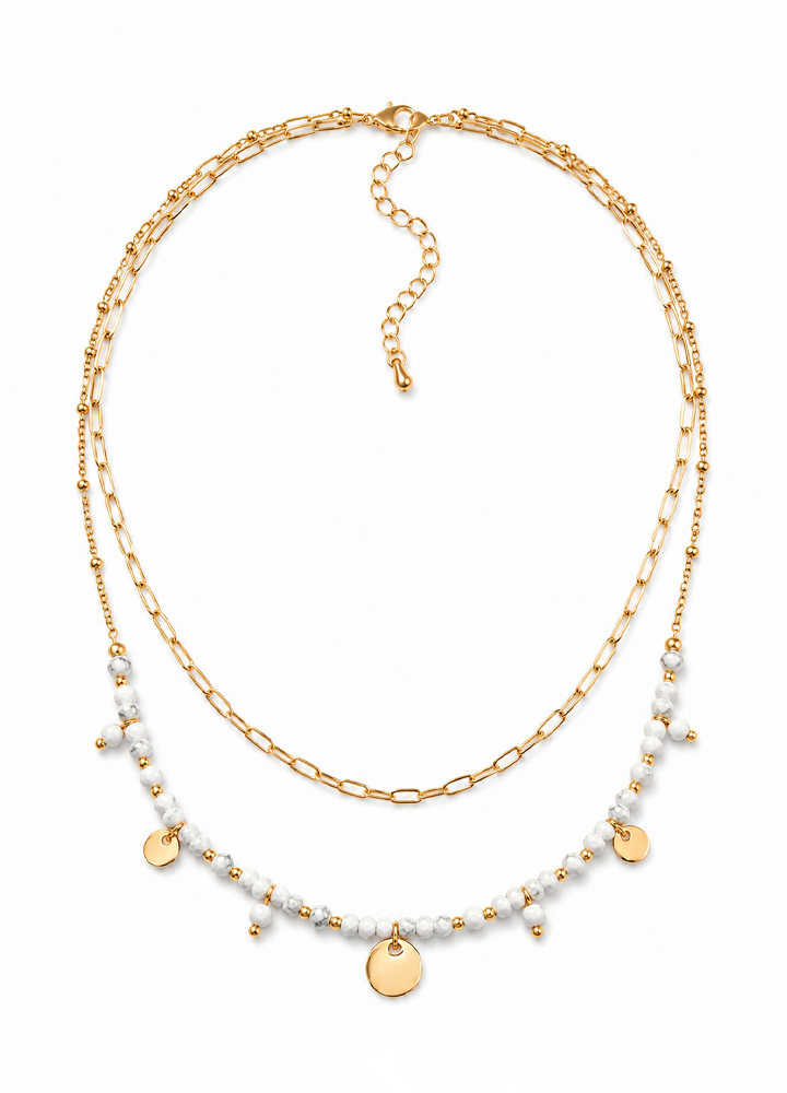 Collier Iris doré
