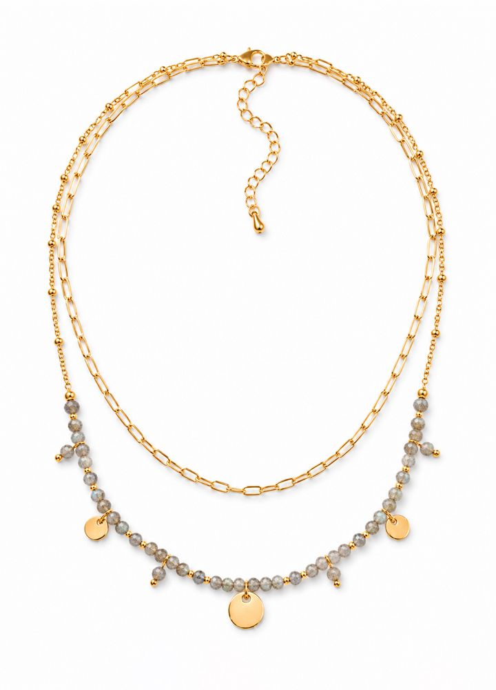 Collier Iris doré