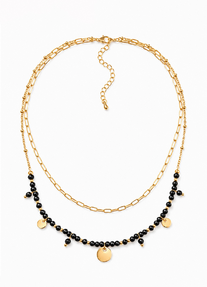 Collier Iris doré
