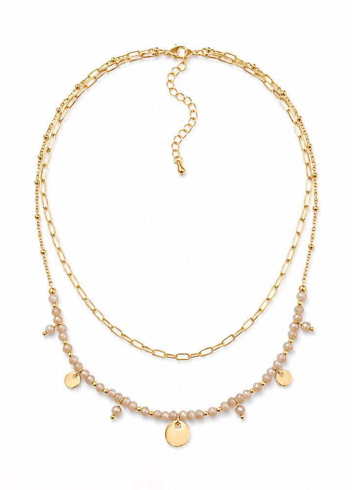 Collier Iris doré