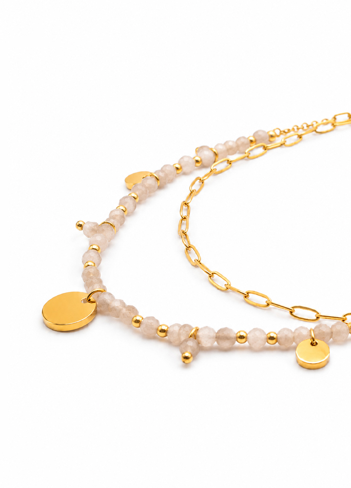 Collier Iris doré
