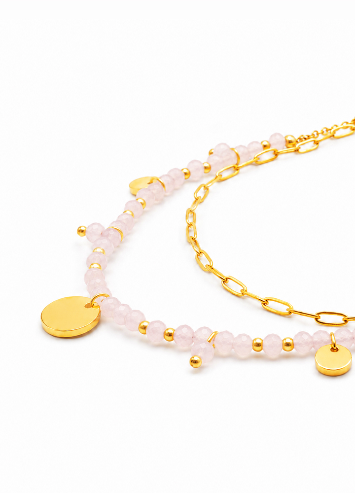 Collier Iris doré